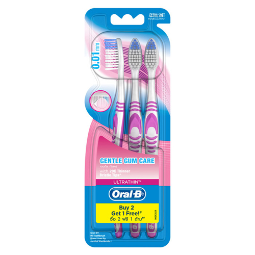 Oral-B Ultrathin Gentle Gum Care 3 Toothbrushes