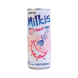 I1 Lotte Milkis peach Soda Beverage 250ml / (หน่วย)