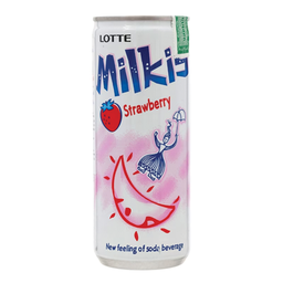 I1 Lotte Milkis Strawberry Soda Beverage 250ml / (Unit)