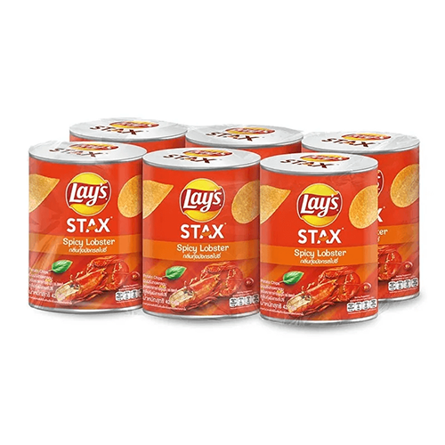 lays stax ກຸ້ງມັງກອນເຜັດ 42 g 1x6