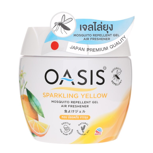 Oasis Mosquito Repellent Gel Air Freshener Sparkling Yellow 180g