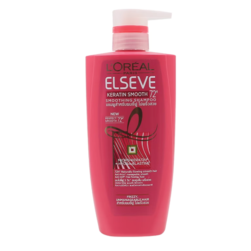 L'Oréal Paris Elseve Keratin Smooth 72h Smooting Shampoo 450ml