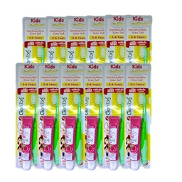 Twin Lotus Kid Toothbrush(orange + strawberry scent 20g) 1x12 / (Pack)