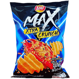 I1 Lay's Max Ridged Potato Chips Crab Curry Flavor 48g / (Unit)