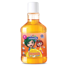 ®Kodomo Kids Mouthwash Zero Alcohol Orange Flavor Gentle Fresh Fluoride 80ml / (หน่วย)