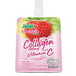 Jele Beautie Jelly Carrageenan with Collagen Mixed Fruit Juice 140g / (Unit)