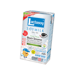 Lactasoy Soy Milk UHT Black Sesame 125ml / (件)