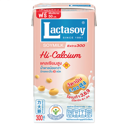 Lactasoy Soy Milk UHT Hi-Calcium 300ml / (หน่วย)