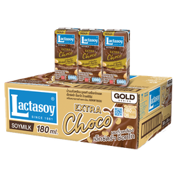 I1 Lactasoy Gold Series Soy Milk UHT Chocolate 180ml 1x3x12 / (Box)