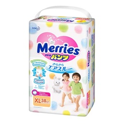 I1 Pamper Merries Size XL12-22Kg 38 pcs / (หน่วย)