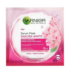 Garnier Sakura Glow Hyaluron Serum Mask 28g / (หน่วย)