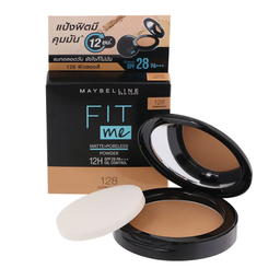 Maybelline Fit Me Matte+Poreless Powder SPF28 PA+++ 128 Warm Nude 6g / (หน่วย)