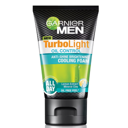 ®Garnier Men Oil Control Anti-Shine Brightening Cooling Foam 100ml / (หน่วย)