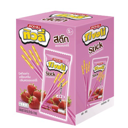 Jack&Jill Tivoli Stick Strawberry Coated 20g 1x12 / (Pack)