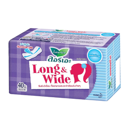 Laurier Daily Active Extra Long & White Natural Clean 40p / (หน่วย)