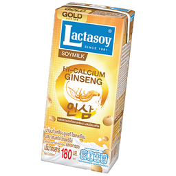 I1 Lactasoy Gold Series Soy Milk UHT Ginseng 180ml / (件)