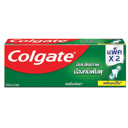 Colgate Toothpaste Proven Cavity Protechtion Fresh Cool Mint Pack 2 150g / (Unit)