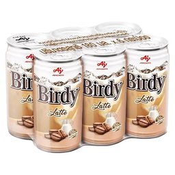 Birdy Coffee Latte Less Sugar 180ml 1x6 / (Pack)